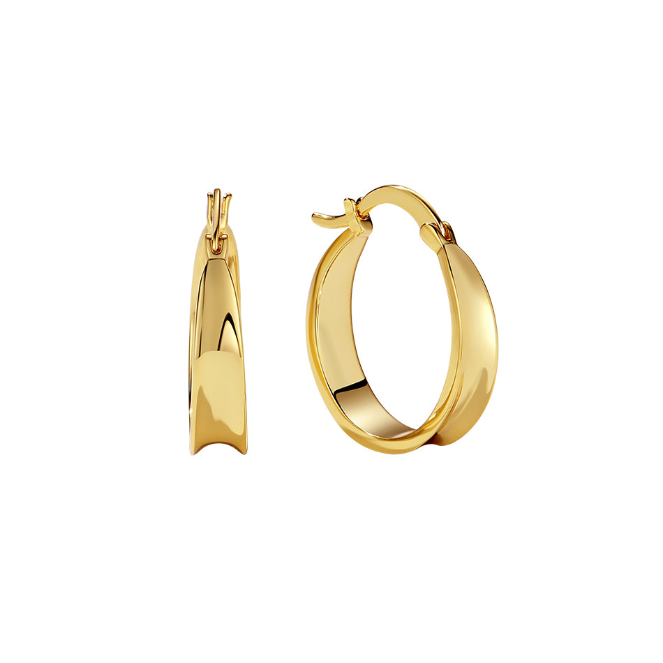 Classic large hoops - gold