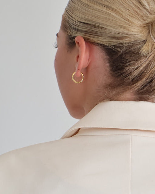 Petite hoop earrings - gold