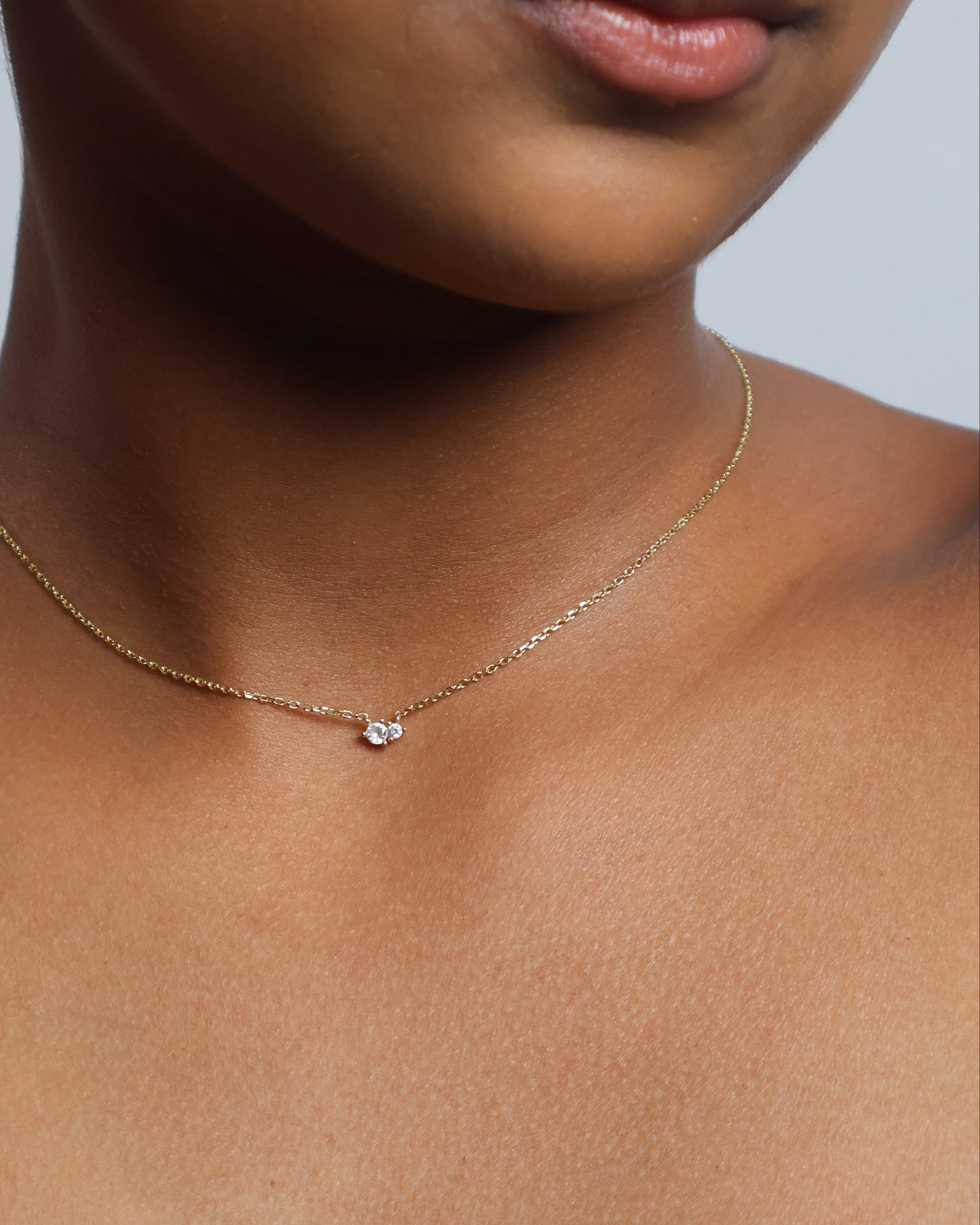 Rose necklace - gold