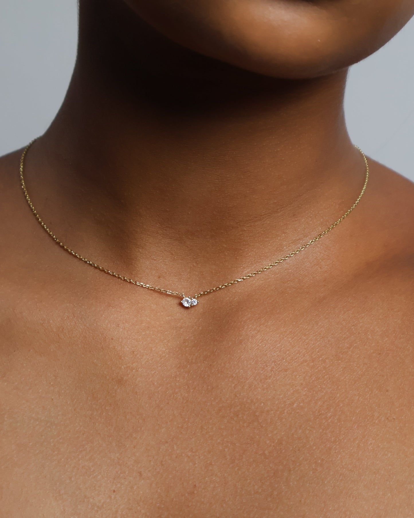 Rose necklace - gold