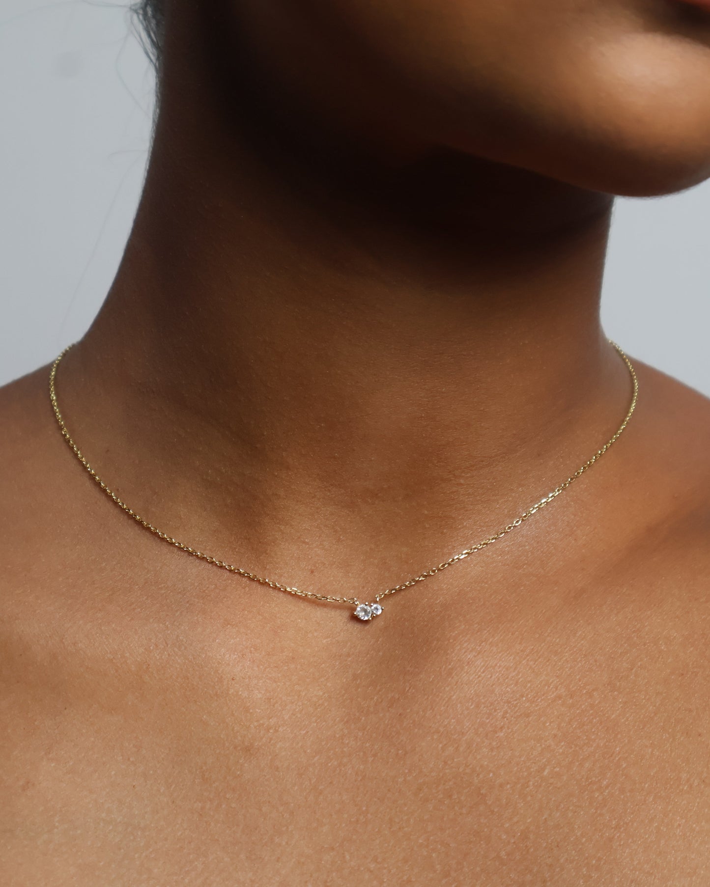 Rose necklace - gold