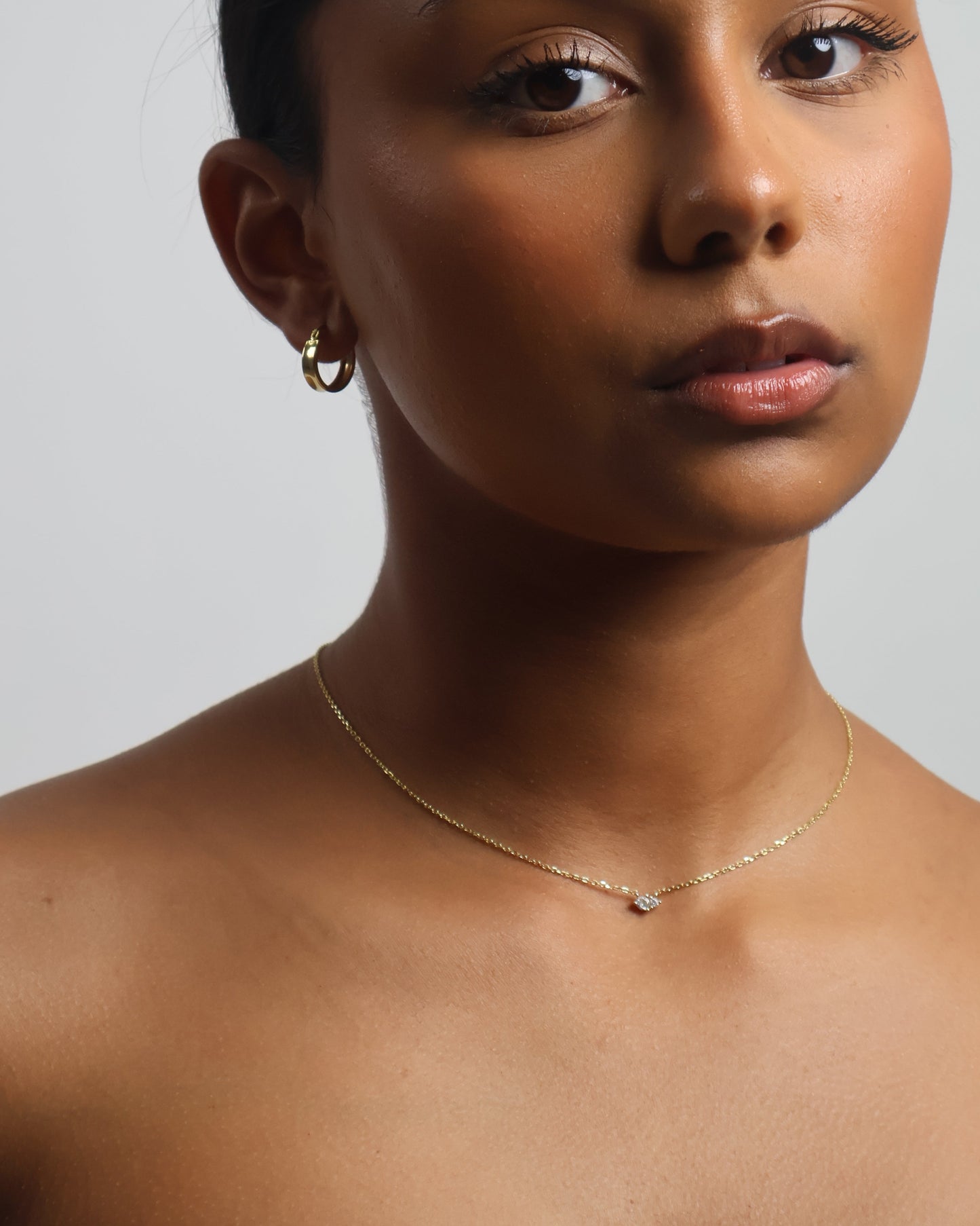 Rose necklace - gold