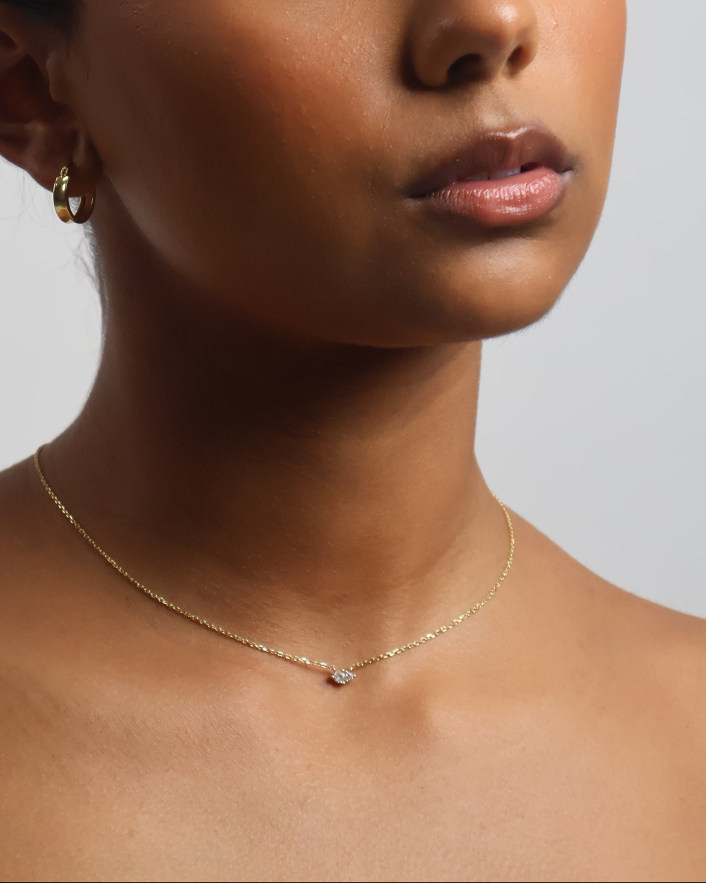 Rose necklace - gold