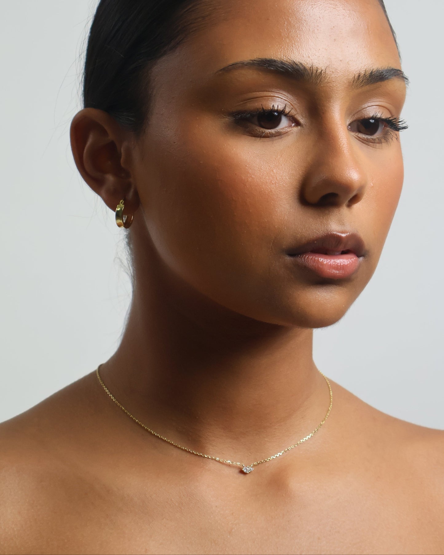 Rose necklace - gold