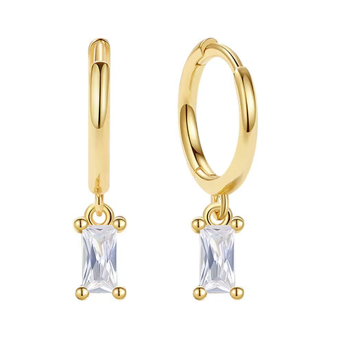 Classic drop earrings gold