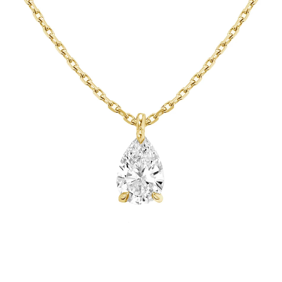 Classic drop necklace - gold