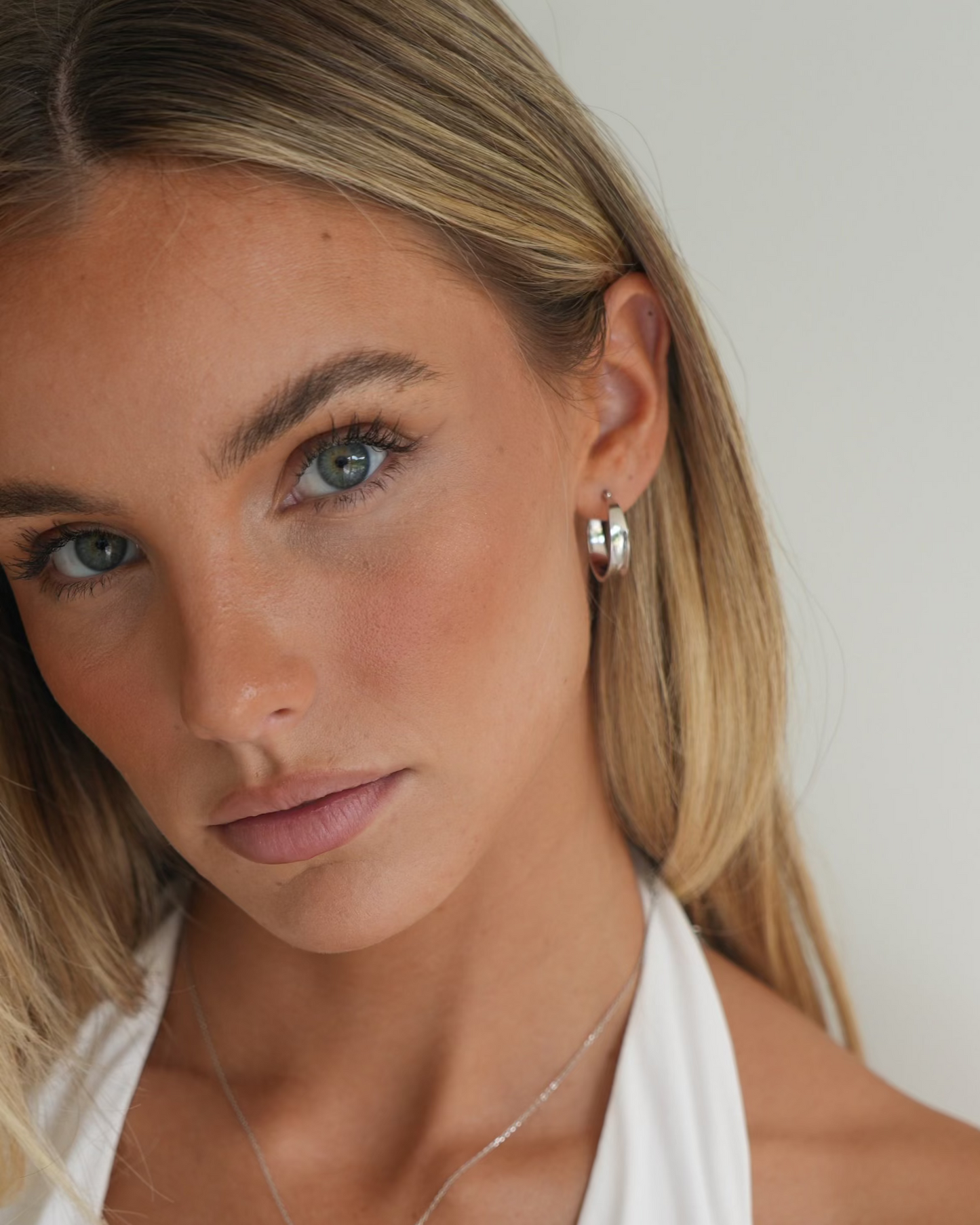 Classic large hoops - silver