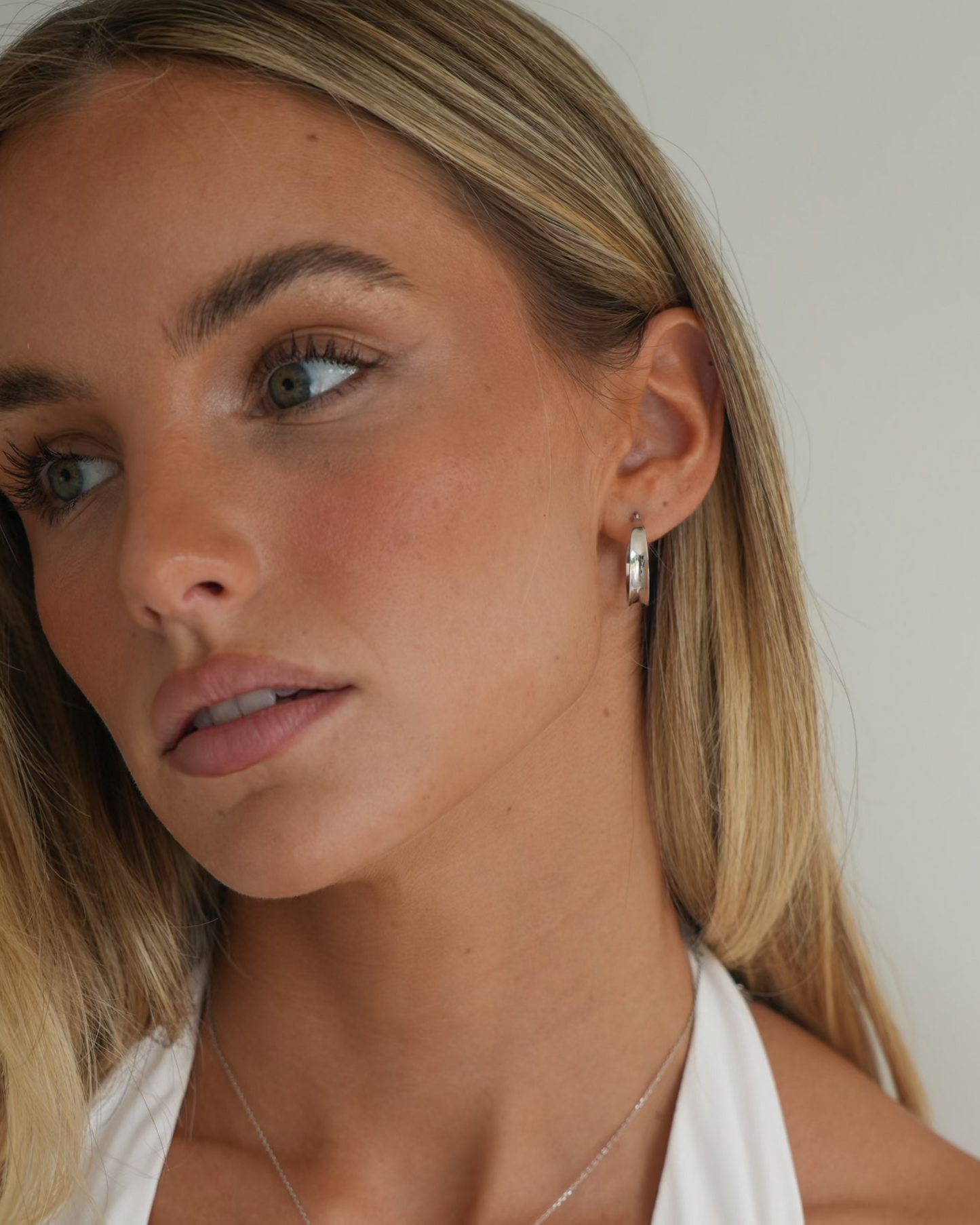 Classic large hoops - silver