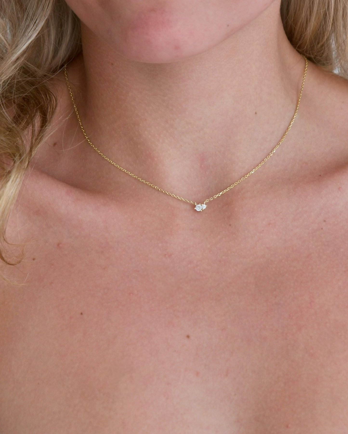 Rose necklace - gold