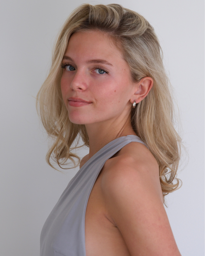 Classic small hoops - silver