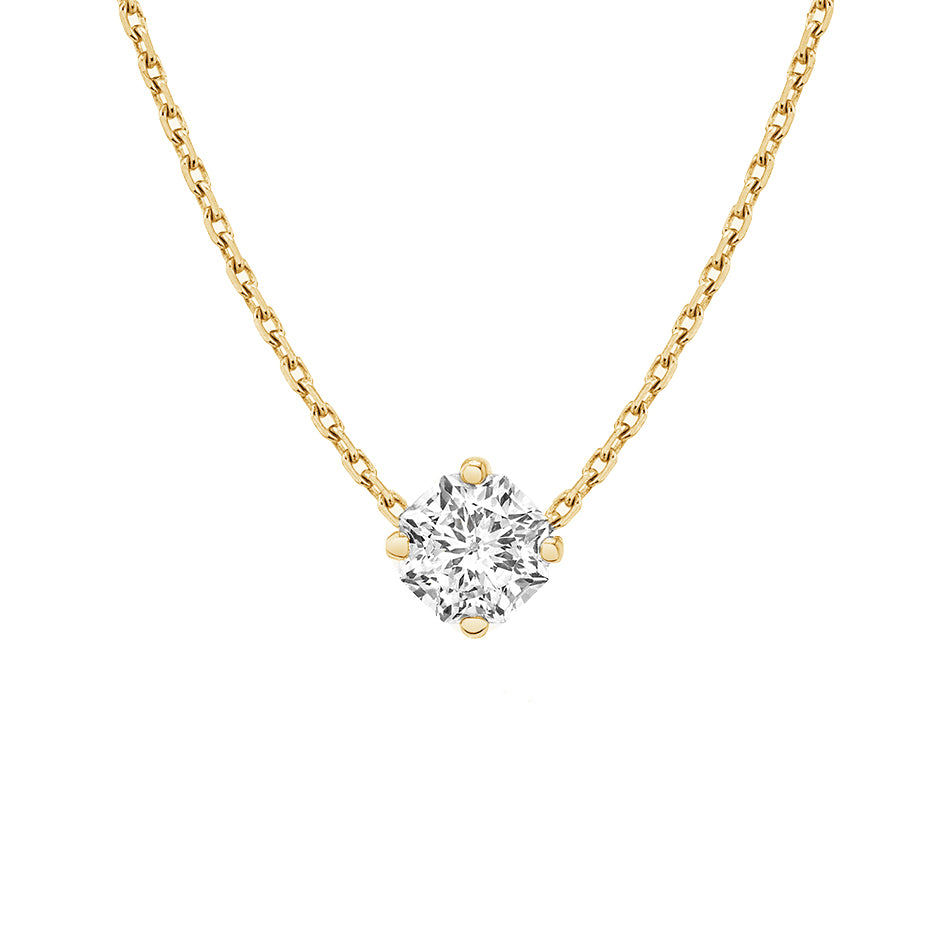 Solitaire necklace - gold