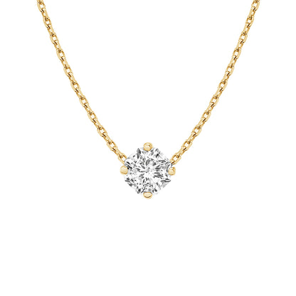 Solitaire necklace - gold