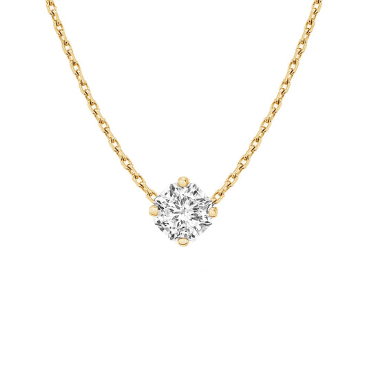 Solitaire necklace - gold