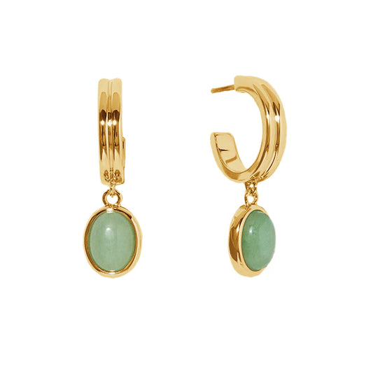 Jade earrings