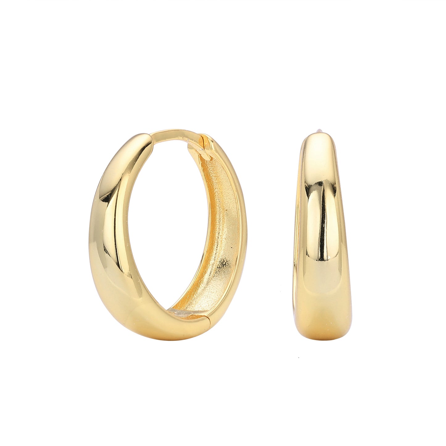 Petite hoop earrings - gold