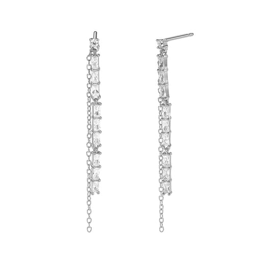 Gala earrings - silver