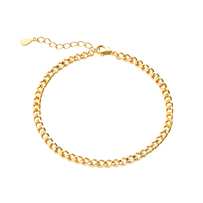 Curb chain bracelet - gold