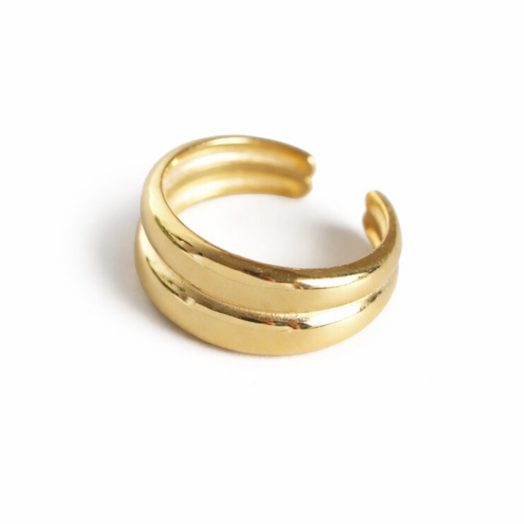 Double ring - gold