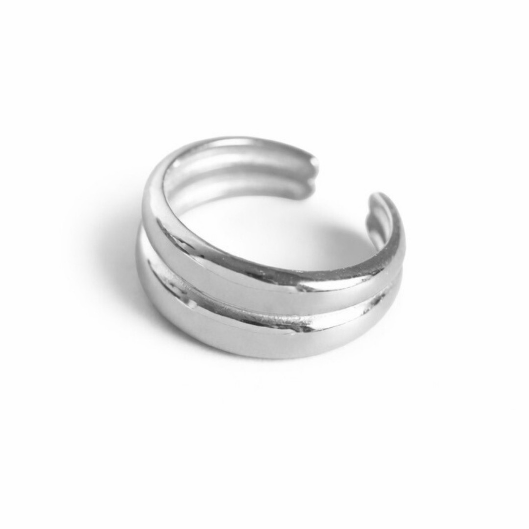 Double ring - silver
