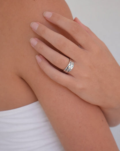 Double ring - silver