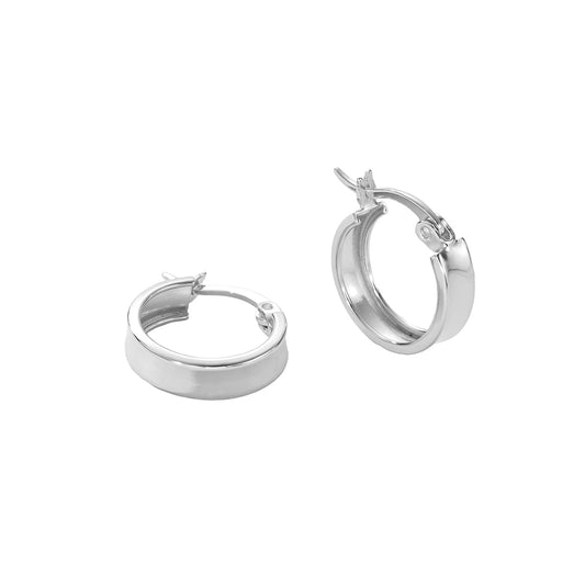 Classic small hoops - silver