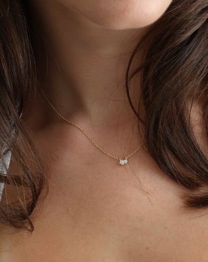 Rose necklace - gold