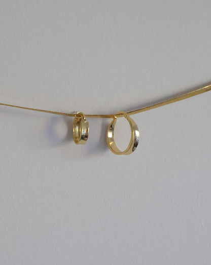Classic large hoops - gold