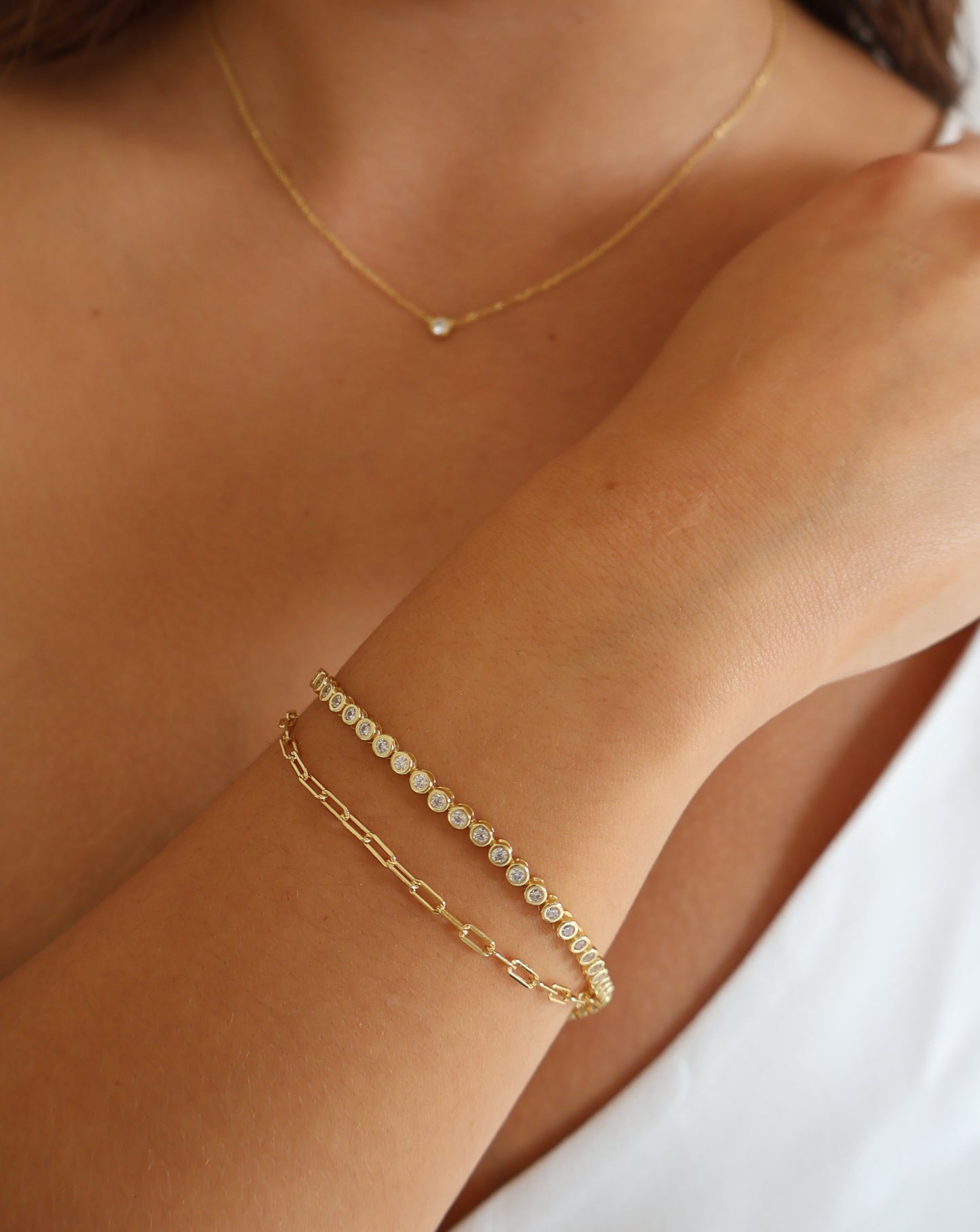 Classic chain bracelet - gold