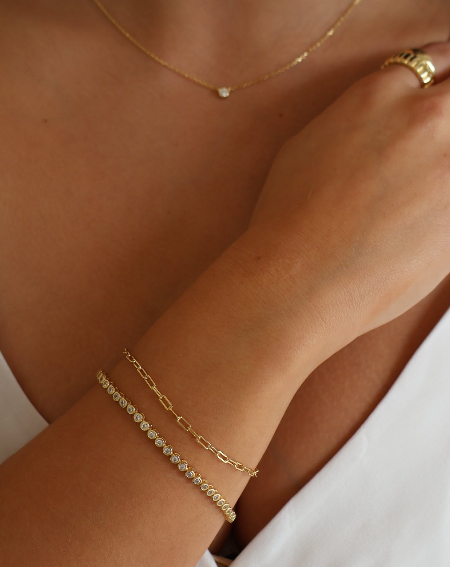 Classic chain bracelet - gold