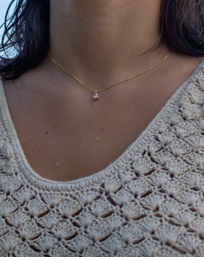 Classic drop necklace - gold