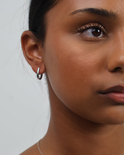 Classic earrings - silver