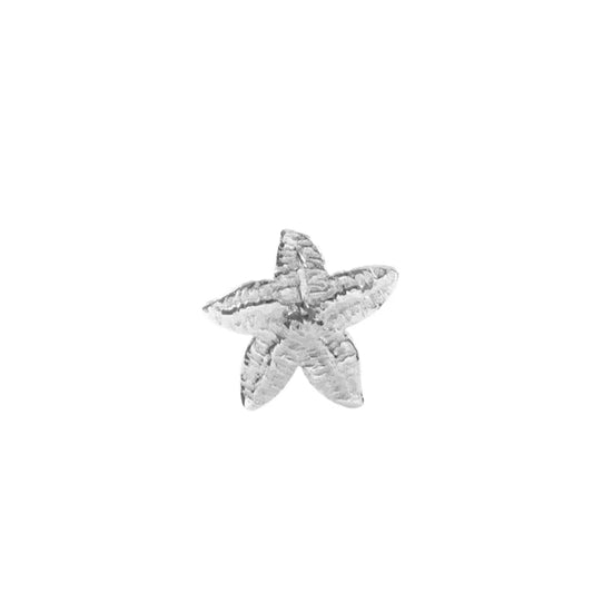 Starfish earring - silver