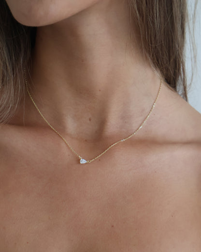 Classic pear necklace - gold