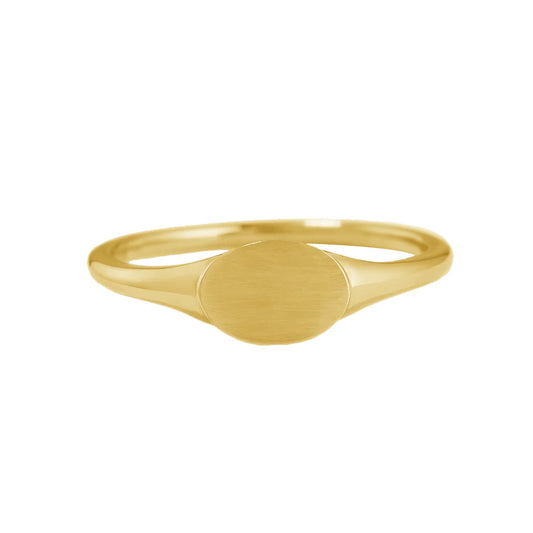 Classic signet ring - gold
