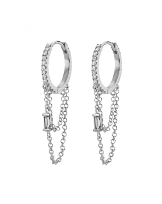 Cosmopolitan earrings - silver