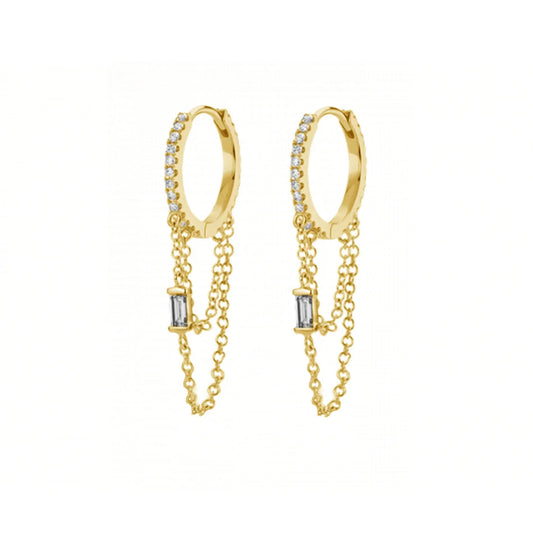 Cosmopolitan earrings - gold