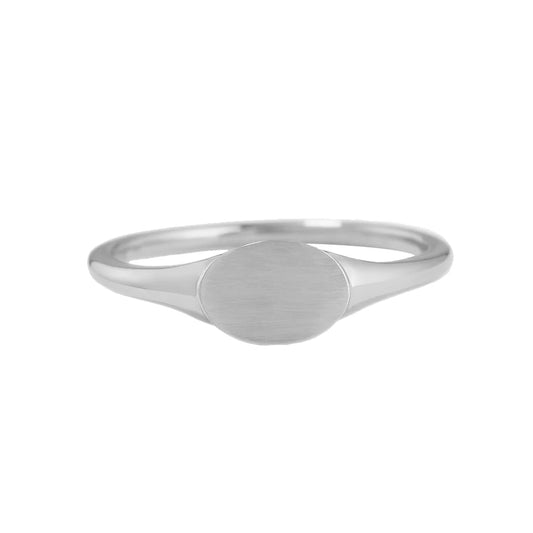 Classic signet ring - silver