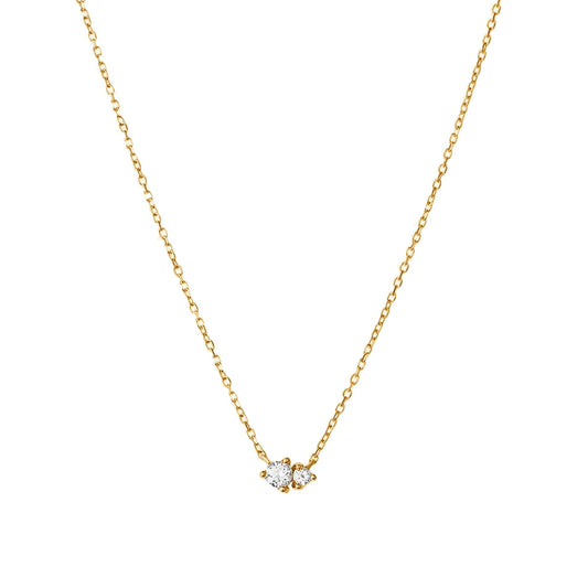 Rose necklace - gold