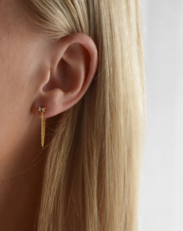 Classic chain earrings - gold