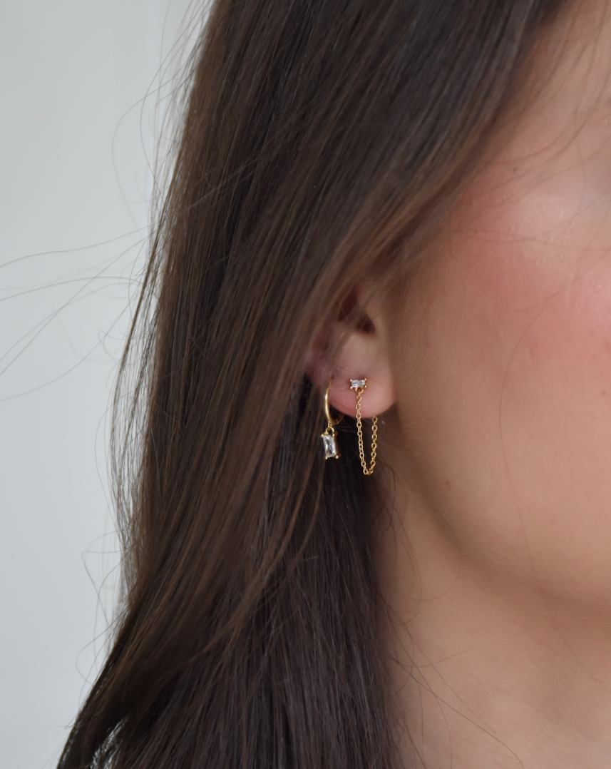 Classic drop earrings - gold