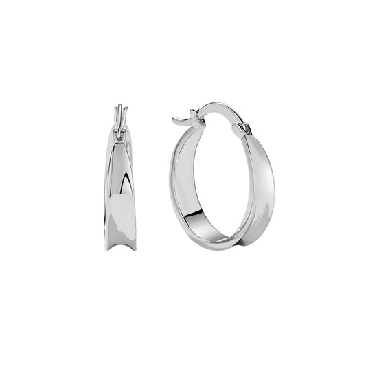 Classic large hoops - silver