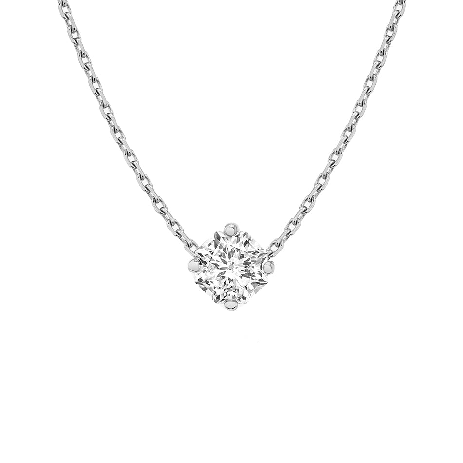 Solitaire necklace - silver