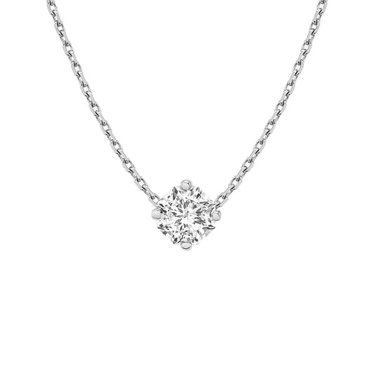 Solitaire necklace - silver