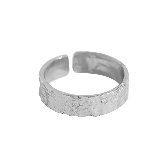 Textured ring - silver